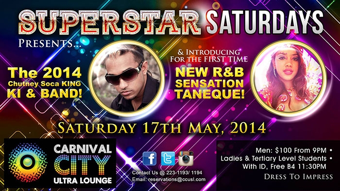 Superstar Saturdays: KI & 3Veni and Taneque