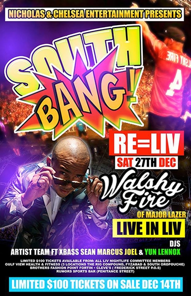 South Bang: Featuring Walshy Fire of Major Lazer