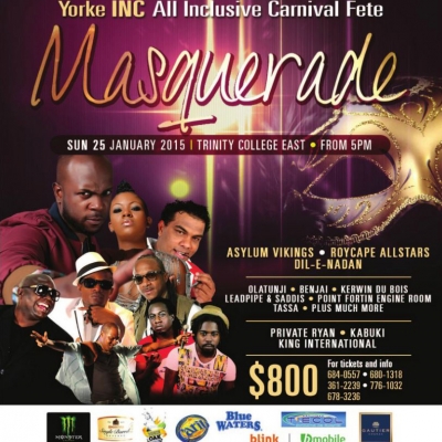 Yorke Inc. Premium All Inclusive Fete: Masquerade