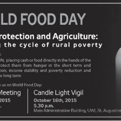 World Food Day 2015: UWI Town Hall Meeting & Candle Light Vigil