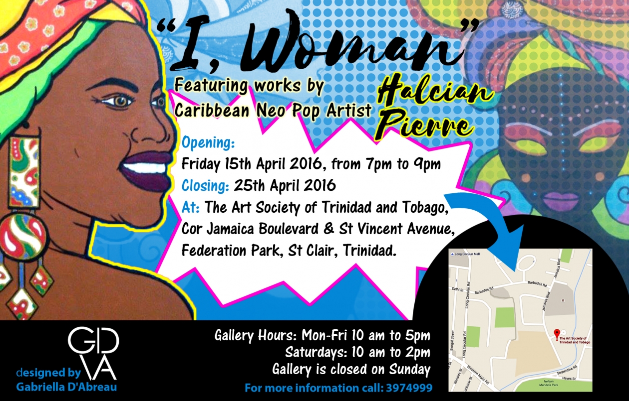 I, Woman  Art Exhibition by Halcian Pierre