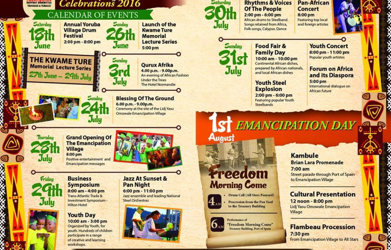Emancipation Celebrations 2016: Freedom Morning Come & Kambule