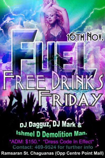 FUEL Free Drinks Friday!