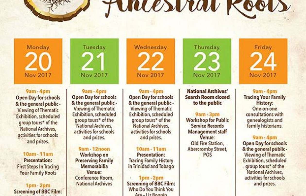 Archives Awareness Week 2017: Celebrating Our Ancestral Roots