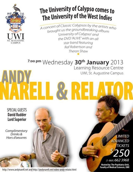 A Concert of Classic Calypsos: Andy Narell & Relator