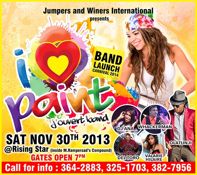 Jumpers and Winers International 2014 J'ouvert Band Launch: I Love PAINT