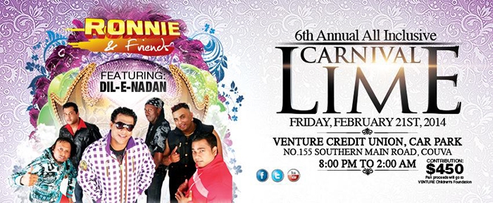 6th Annual Ronnie & Friends All Inclusive Carnival Lime